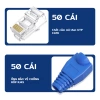 Đầu nối ZoeRax Cat6 RJ45 50 gói, bốt giảm căng thẳng cho cáp Ethernet trong suốt 3