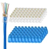 Đầu nối ZoeRax Cat6 RJ45 50 gói, bốt giảm căng thẳng cho cáp Ethernet trong suốt 7