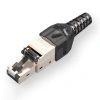 Đầu nối ZoeRax RJ45 Cat8 bảo vệ, vỏ kim loại kẽm, tương thích Cat7 Cat6A 7