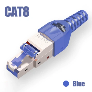 Đầu nối ZoeRax RJ45 Cat8 bảo vệ, vỏ kim loại kẽm, tương thích Cat7 Cat6A 9 Đầu nối ZoeRax RJ45 Cat8 bảo vệ, vỏ kim loại kẽm, tương thích Cat7 Cat6A 9