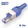 Đầu nối ZoeRax RJ45 Cat8 bảo vệ, vỏ kim loại kẽm, tương thích Cat7 Cat6A 10