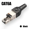 Đầu nối ZoeRax RJ45 Cat8 bảo vệ, vỏ kim loại kẽm, tương thích Cat7 Cat6A 14