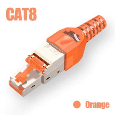 Đầu nối ZoeRax RJ45 Cat8 bảo vệ, vỏ kim loại kẽm, tương thích Cat7 Cat6A 15 Đầu nối ZoeRax RJ45 Cat8 bảo vệ, vỏ kim loại kẽm, tương thích Cat7 Cat6A 15
