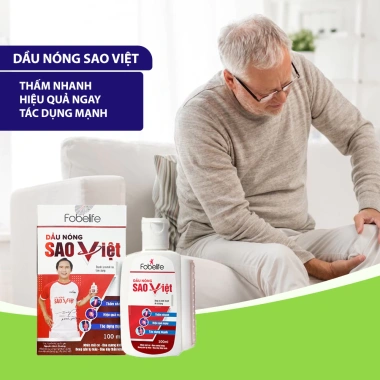 Dầu Nóng Sao Việt Fobelife 100ml - Xoa Bóp Bong Gân, Giảm Đau Nhức Xương Khớp, 95k