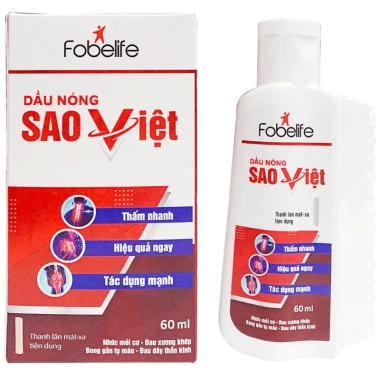 Dầu Nóng Sao Việt Fobelife 100ml - Xoa Bóp Bong Gân, Giảm Đau Nhức Xương Khớp, 95k