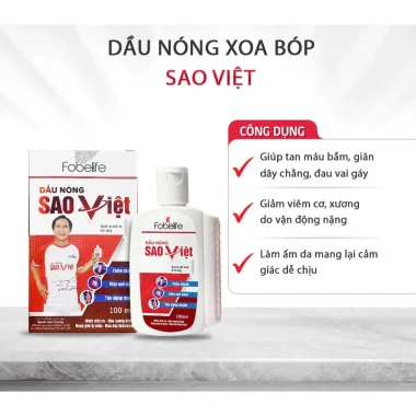 Dầu Nóng Sao Việt Fobelife 60ml-100ml - Giảm đau xương khớp, xoa bóp, 84.000đ 4