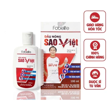 Dầu Nóng Sao Việt Fobelife 60ml-100ml - Giảm đau xương khớp, xoa bóp, 84.000đ 6