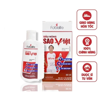 Dầu Nóng Sao Việt Fobelife 60ml-100ml - Giảm đau xương khớp, xoa bóp, 84.000đ 10