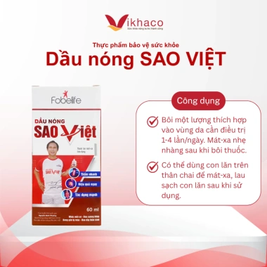 Dầu Nóng Sao Việt Fobelife N2 60ml - Xoa Bóp Bong Gân, Giảm Đau Xương Khớp, 65.000₫
