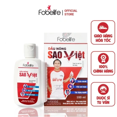 Dầu Nóng Sao Việt Fobelife N2 60ml - Xoa Bóp Bong Gân, Giảm Đau Xương Khớp, 65.000₫