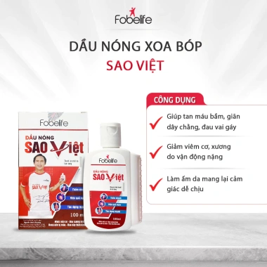 Dầu Nóng Sao Việt Fobelife N2 Xoa Bóp 60/100ml Đau Nhức Xương Khớp Giá 65.000đ