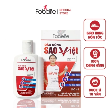 Dầu Nóng Sao Việt Fobelife N2 Xoa Bóp 60/100ml Đau Nhức Xương Khớp Giá 65.000đ