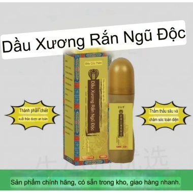 Dầu Nóng Xương Rắn Ngũ Độc Thanh Lăn 50ml - Giảm Đau Lưng Vai Gáy, Tê Nhức Xương Khớp, Mỏi Tay Chân, Giá Ưu Đãi 50.616₫ 4