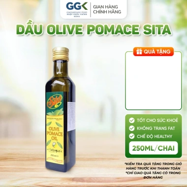 Dầu Ô Liu Pomace Italy 250ml Chai Thủy Tinh – Chịu Nhiệt, Thích Hợp Chiên Xào – 105.000₫