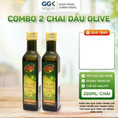 Dầu Ô Liu Pomace Italy 250ml Chai Thủy Tinh – Chịu Nhiệt, Thích Hợp Chiên Xào – 105.000₫ 7