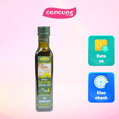 Dầu Olive Baby Siêu Nguyên Chất Olympias 250ml - Dưỡng ẩm An Toàn cho Bé, Giảm Giá Đặc Biệt 199.000 VND
