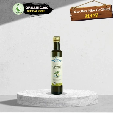 Dầu Olive Ép Lạnh Hữu Cơ MANI Organic Extra Virgin 250ml-500ml-1L - Giá ưu đãi 398.000 VND, giàu chất chống oxy hoá