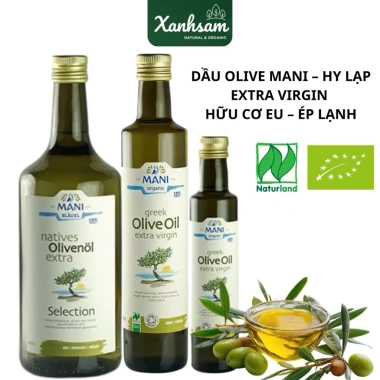 Dầu Olive Hữu Cơ 250ml Mani Hy Lạp – Ép lạnh, giảm giá 332k, 100% tự nhiên, tốt tim Dầu Olive Hữu Cơ 250ml Mani Hy Lạp – Ép lạnh, giảm giá 332k, 100% tự nhiên, tốt tim