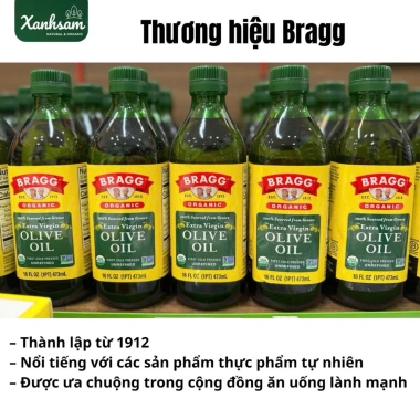 Dầu Olive Hữu Cơ Bragg 473/946ml USDA Organic XanhSam Natural & Organic - Giá chỉ 332.000₫ 2 Dầu Olive Hữu Cơ Bragg 473/946ml USDA Organic XanhSam Natural & Organic - Giá chỉ 332.000₫ 2