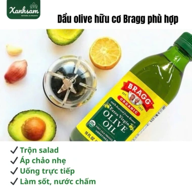 Dầu Olive Hữu Cơ Bragg 473/946ml USDA Organic XanhSam Natural & Organic - Giá chỉ 332.000₫ 5 Dầu Olive Hữu Cơ Bragg 473/946ml USDA Organic XanhSam Natural & Organic - Giá chỉ 332.000₫ 5