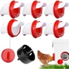 Đầu ống máng ăn đỏ viền trắng thiết kế dây nắp và thanh chống rơi, chống chuột bọ, chịu nhiệt, chỉ 40.000 VND