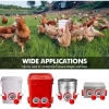 Đầu ống máng ăn đỏ viền trắng thiết kế dây nắp và thanh chống rơi, chống chuột bọ, chịu nhiệt, chỉ 40.000 VND 7