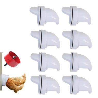 Đầu Ống Máng Ăn Gia Cầm Chống Mưa Nắng Ẩm, Chịu Nhiệt, Đa Dạng - 15k