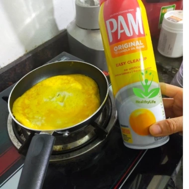 Dầu Pam ăn kiêng 0 calo dạng xịt 12oz - Giảm cân chiên xào ăn clean, chai mới 3