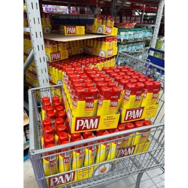 Dầu Pam ăn kiêng 0 calo dạng xịt 12oz - Giảm cân chiên xào ăn clean, chai mới 4