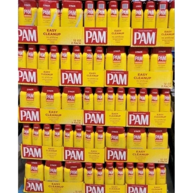 Dầu Pam ăn kiêng 0 calo dạng xịt 12oz - Giảm cân chiên xào ăn clean, chai mới 9