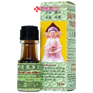 Dầu Phật Linh Trường Sơn 1,5ml - Giải cảm, ho, sổ mũi, nhức đầu, say nắng 105.000₫ 2 Dầu Phật Linh Trường Sơn 1,5ml - Giải cảm, ho, sổ mũi, nhức đầu, say nắng 105.000₫ 2