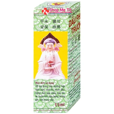 Dầu Phật Linh Trường Sơn 1,5ml - Giải cảm, ho, sổ mũi, nhức đầu, say nắng 105.000₫