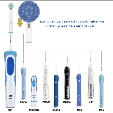 Đầu Rửa Mặt & Massage cho Bàn Chải Điện Oral-B - Siêu Nhẹ, Hiệu Quả, Giá 59.000đ 2