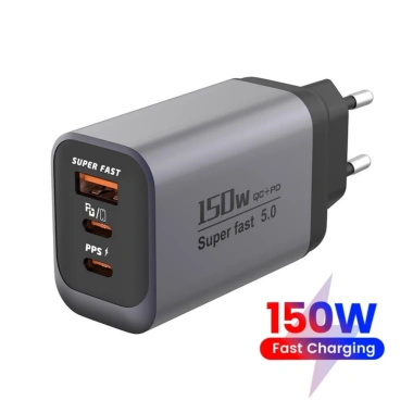 Đầu sạc 150W đa cổng du lịch EU US UK - Siêu nhanh, thông minh, 173.577 VND