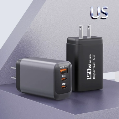 Đầu sạc 150W đa cổng du lịch EU US UK - Siêu nhanh, thông minh, 173.577 VND
