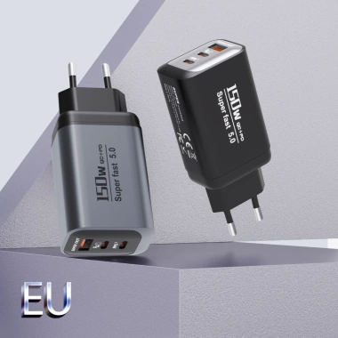 Đầu sạc 150W đa cổng du lịch EU US UK - Siêu nhanh, thông minh, 173.577 VND 8 Đầu sạc 150W đa cổng du lịch EU US UK - Siêu nhanh, thông minh, 173.577 VND 8