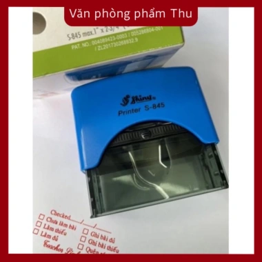 Dấu Shiny S845 24x69mm Đóng lên giấy và mọi chất liệu không phai màu, chỉ 245.000₫ Dấu Shiny S845 24x69mm Đóng lên giấy và mọi chất liệu không phai màu, chỉ 245.000₫