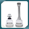 Đầu tăng áp 3 chế độ phun cho vòi bồn rửa, xoay 360 độ màu trắng sữa giá 30.000₫