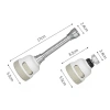 Đầu tăng áp 3 chế độ phun cho vòi bồn rửa, xoay 360 độ màu trắng sữa giá 30.000₫ 4