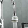 Đầu tăng áp 3 chế độ phun cho vòi bồn rửa, xoay 360 độ màu trắng sữa giá 30.000₫ 5