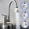 Đầu tăng áp 3 chế độ phun cho vòi bồn rửa, xoay 360 độ màu trắng sữa giá 30.000₫ 6