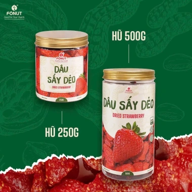 Dâu tây sấy dẻo FONUT 500g Trái cây sấy chua ngọt tự nhiên ăn vặt cho mẹ bầu giảm giá 250k 5 Dâu tây sấy dẻo FONUT 500g Trái cây sấy chua ngọt tự nhiên ăn vặt cho mẹ bầu giảm giá 250k 5