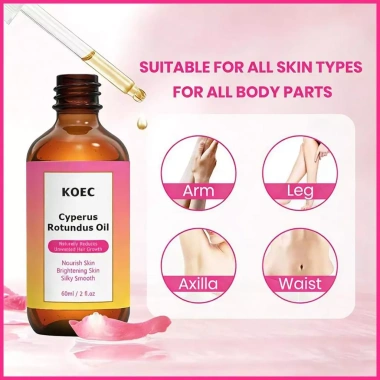 Dầu Tẩy Tóc Kín Chất Ức Chế 60ml Nguyên chất – Tái tạo tóc, thích hợp cho cánh tay, bikini, chân, phòng gym, du lịch 8