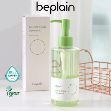 Dầu Tẩy Trang Beplain Mung Bean 200ml - Làm sạch sâu, không dầu, Giá 240k