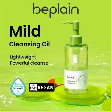 Dầu Tẩy Trang Beplain Mung Bean 200ml - Làm sạch sâu, không dầu, Giá 240k