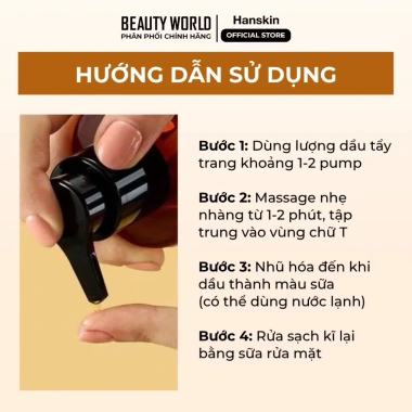 Dầu Tẩy Trang Hanskin Cleansing Oil 300ml - Sạch Sâu, Giảm Mụn Đầu Đen, 600k 6 Dầu Tẩy Trang Hanskin Cleansing Oil 300ml - Sạch Sâu, Giảm Mụn Đầu Đen, 600k 6