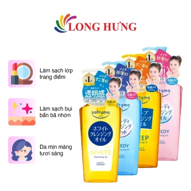 Dầu tẩy trang Kosé Softymo 240ml - Làm sạch sâu, dưỡng ẩm, giảm giá 169k
