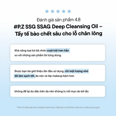 Dầu tẩy trang ONE DAY'S YOU SSG SSAC Deep Cleansing Oil 200ml - Sạch sâu, giảm mụn đầu đen, giá ưu đãi 383.900₫ 3