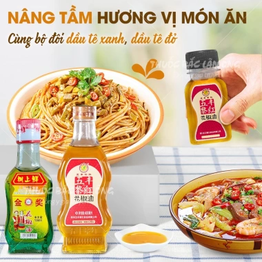 Dầu tê đỏ Tứ Xuyên 400ml - Dầu hoa tiêu đỏ cay, kích thích vị giác, tăng hương vị món ăn - Giá chỉ 25.000 VND 4
