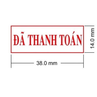 Dấu tên khắc 1-2 dòng Shiny S-222 14x38mm - Thiết kế tùy chỉnh, giá 90.000 VND